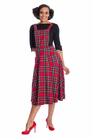Banned Sweet Tartan Pinafore Dress 1 Banned Sweet Tartan Pinafore Dress