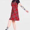 JAWBREAKER Tartan Troublemaker Dungaree Style Dress