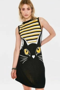 JAWBREAKER Telepathic Cat Dress -Clorhing Shop Telepathic Cat Dress Jawbreaker 3 300x