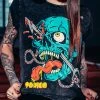 Toxico Blood Skull Rolled Sleeve Tee