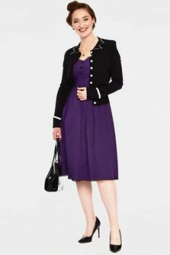 Voodoo Vixen Winifred Pointy Collar Cardigan -Clorhing Shop Winifred Pointy Collar Cardigan Voodoo Vixen 4 300x