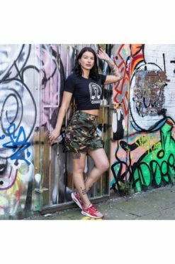 Toxico Woodland Camo Skirt -Clorhing Shop Woodland Camo Skirt Toxico 4 300x