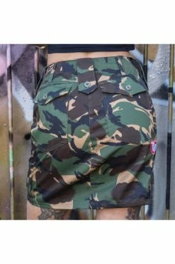 Toxico Woodland Camo Skirt -Clorhing Shop Woodland Camo Skirt Toxico 5 300x