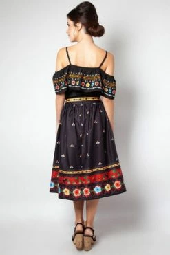 Voodoo Vixen Anna Embroidered Ruffle Top -Clorhing Shop anna embroidered ruffle top voodoo vixen 8 300x