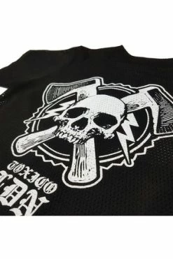 Toxico Axe Skull Button Up Jersey -Clorhing Shop axe skull button up jersey toxico 4 300x