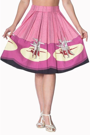 Banned Ballerina Border 50s Skirt 3 Banned Ballerina Border 50s Skirt - Image 3