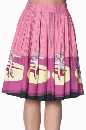 Banned Ballerina Border 50s Skirt 6 Banned Ballerina Border 50s Skirt - Image 6