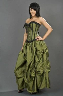 Burleska Ballgown Victorian Maxi Skirt In Taffeta -Clorhing Shop ballgown victorian maxi skirt in taffeta burleska 4 300x