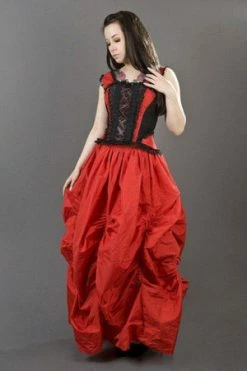 Burleska Ballgown Victorian Maxi Skirt In Taffeta -Clorhing Shop ballgown victorian maxi skirt in taffeta burleska 6 300x