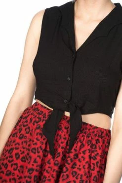 Banned Bat Winged Collar Tie Blouse 5 Banned Bat Winged Collar Tie Blouse -Clorhing Shop bat winged collar tie blouse banned 3 300x