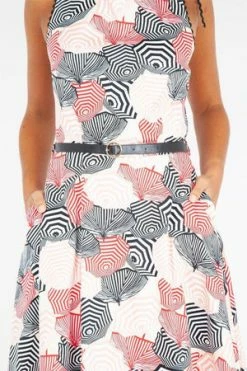 Voodoo Vixen Bettie Parasole Print Dress -Clorhing Shop bettie parasole print dress voodoo vixen 4 300x