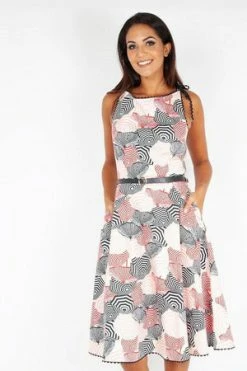 Voodoo Vixen Bettie Parasole Print Dress