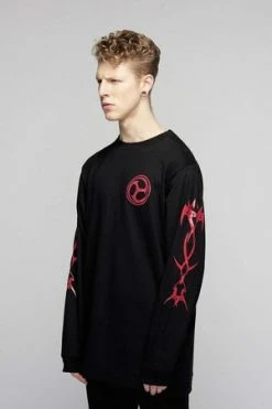 Long Clothing Bio Pocket Sweater In Red - Unisex