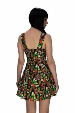 Dr Faust Birds Of Paradise Mini Dress - Avery -Clorhing Shop birds of paradise mini dress avery dr faust 3 300x