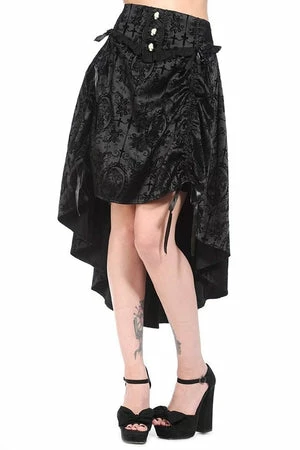 Banned Black Long Gothic Skirt 1 Banned Black Long Gothic Skirt
