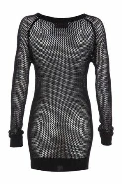 JAWBREAKER Black Or Pink Mesh Sweatshirt -Clorhing Shop black or pink mesh sweatshirt jawbreaker 8 300x