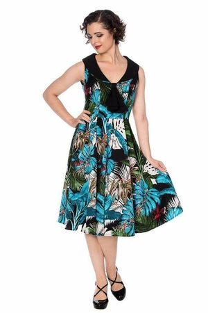 Banned Blue Tropics Dress 1 Banned Blue Tropics Dress