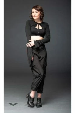 QUEEN OF DARKNESS Bolero Jacket With Wings On The Backside - JA1-323/20-L -Clorhing Shop bolero jacket with wings on the backside ja1 32320 l queen of darkness 5 300x