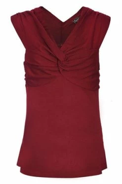 Voodoo Vixen Brianna Sleeveless Top With Knotted Bust -Clorhing Shop brianna sleeveless top with knotted bust voodoo vixen 3 300x