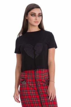 Banned Broken Heart Jersey Top