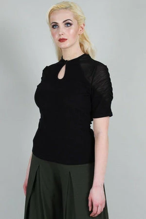 Voodoo Vixen Camden Soft To Touch Blouse 8 Voodoo Vixen Camden Soft To Touch Blouse - Image 8