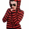 Banned Cat Ears Striped Hoodie