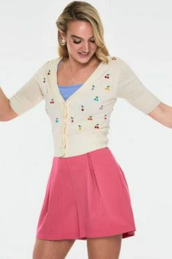 Voodoo Vixen Catorina Cardigan With 3/4 Sleeves -Clorhing Shop catorina cardigan with 34 sleeves caa 3201 03.915 300x