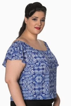 Banned Celestial Off Shoulder Plus Size Top -Clorhing Shop celestial off shoulder plus size top banned 3 300x