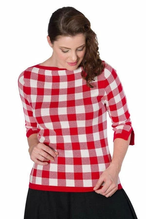 Banned Check Knitted Jumper 3 Banned Check Knitted Jumper - Image 3