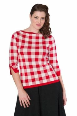 Banned Check Knitted Jumper