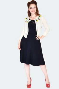 Voodoo Vixen Cherry Lemonade Emb Cardigan -Clorhing Shop cherry lemonade emb cardgian caa 3601 02.1363 300x