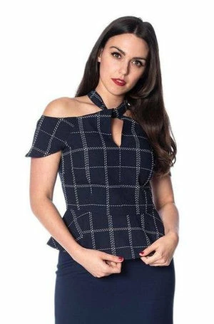 Banned Chill Checks Peplum Top 1 Banned Chill Checks Peplum Top