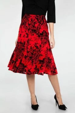 Voodoo Vixen Chloe Rose Skirt -Clorhing Shop chloe rose skirt voodoo vixen 5 300x