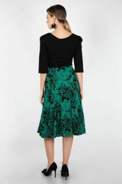 Voodoo Vixen Chloe Rose Skirt -Clorhing Shop chloe rose skirt voodoo vixen 7 300x