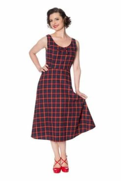 Banned Christmas Check Dress -Clorhing Shop christmas check dress banned 3 300x