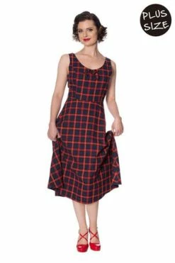 Banned Christmas Check Dress -Clorhing Shop christmas check dress banned 5 300x