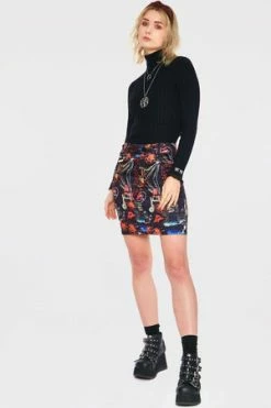 JAWBREAKER City Lights Of Paradise Skirt -Clorhing Shop city lights of paradise skirt jawbreaker 5 300x