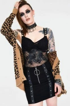 JAWBREAKER Contraband Sheer Black Lace Strap Top 6 JAWBREAKER Contraband Sheer Black Lace Strap Top -Clorhing Shop contraband sheer black lace strap top tpa 2511 02.1010 300x