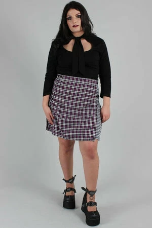 JAWBREAKER Contrast Check Buckled Mini-Kilt 9 JAWBREAKER Contrast Check Buckled Mini-Kilt - Image 9