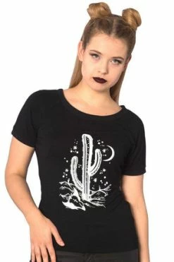 Banned Cosmic Cactus Raglan Top