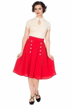 Banned Cute As A Button Skirt -Clorhing Shop cute as a button skirt banned 24 300x