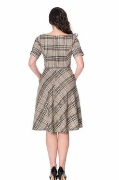Banned Cutie Check Fit And Flare Dress -Clorhing Shop cutie check fit and flare dress banned 3 300x