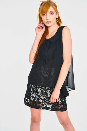 JAWBREAKER Dark Chiffon Top 4 JAWBREAKER Dark Chiffon Top - Image 4