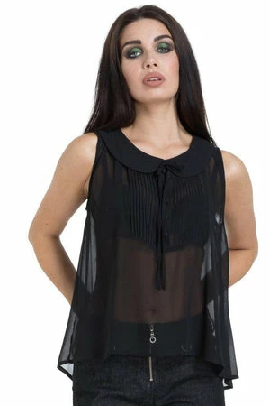 JAWBREAKER Dark Chiffon Top 5 JAWBREAKER Dark Chiffon Top - Image 5