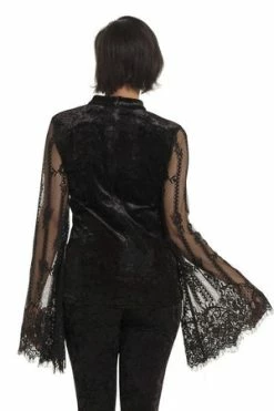 JAWBREAKER Dark Elven Velvet Top -Clorhing Shop dark elven velvet top jawbreaker 6 300x