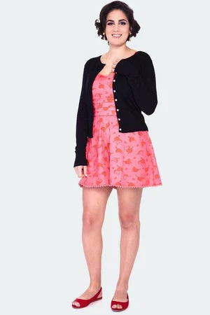 Voodoo Vixen Dark Floral Emb Cardigan 5 Voodoo Vixen Dark Floral Emb Cardigan - Image 5