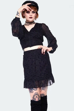 JAWBREAKER Dark Green Zebra With Stars Mini Skirt 1 JAWBREAKER Dark Green Zebra With Stars Mini Skirt