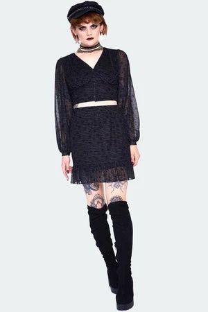 JAWBREAKER Dark Green Zebra With Stars Mini Skirt 4 JAWBREAKER Dark Green Zebra With Stars Mini Skirt - Image 4