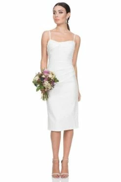 Voodoo Vixen Davina White Wiggle Dress