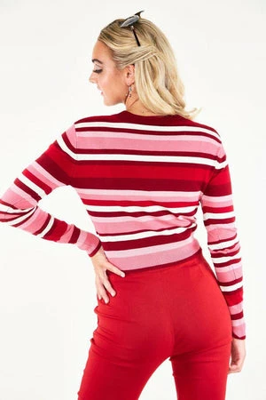 Voodoo Vixen Day Stripe Cardigan 2 Voodoo Vixen Day Stripe Cardigan - Image 2